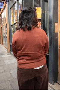 Nice Things Chestnut Polka Dot Sweater