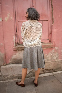 Numph Jannet Pristine Flower Dotted Blouse