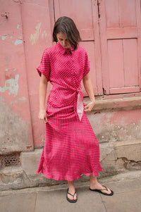 An'ge Galice Dotted Strawberry Skirt - The Mercantile London