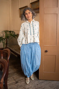 Daydress Mermaid Soft Blue Polka Dot Trousers Bloomers - The Mercantile London