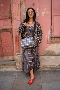 Damson Madder Nani Brown Polka Dot Dress