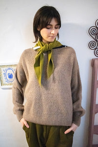 Marta Rosa Dove Brown Jumper - The Mercantile London