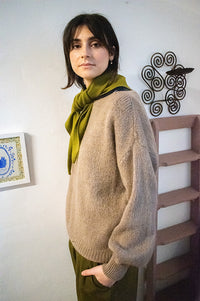 Marta Rosa Dove Brown Jumper - The Mercantile London