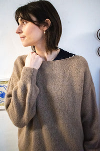 Marta Rosa Dove Brown Jumper - The Mercantile London