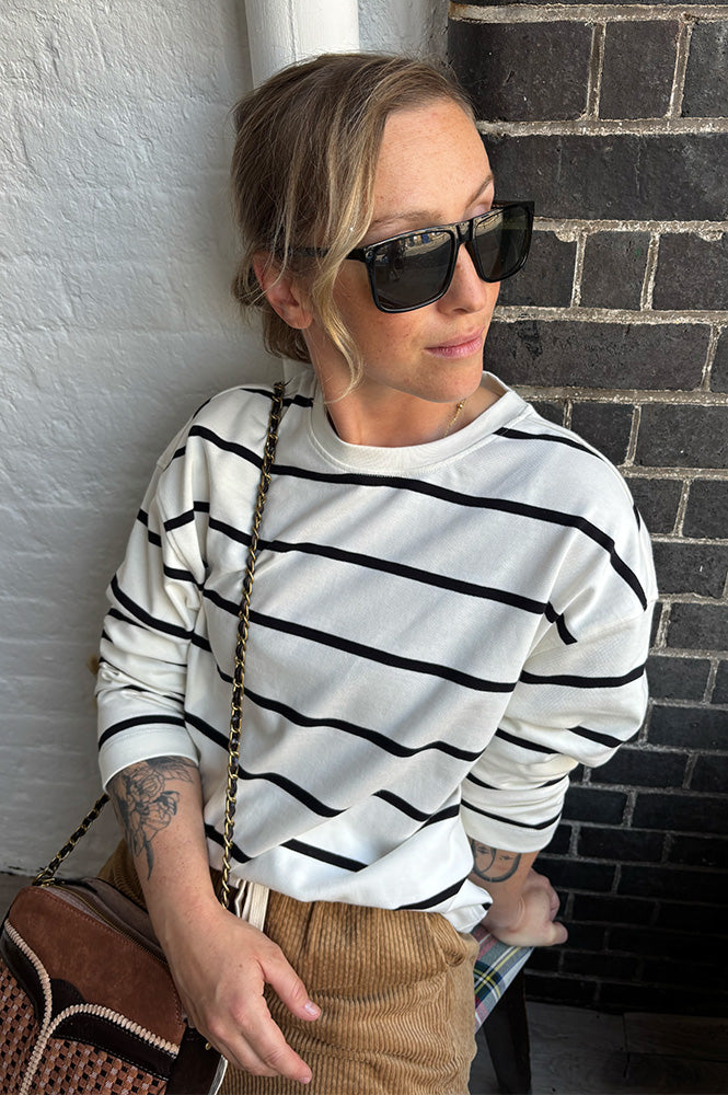 Des Petit Hauts Felizou Striped Sailor Top - The Mercantile London