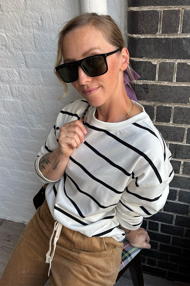 Des Petit Hauts Felizou Striped Sailor Top - The Mercantile London