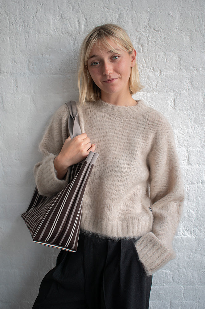 Dr Denim Moira Brushed Silver Lining Sweater - The Mercantile London