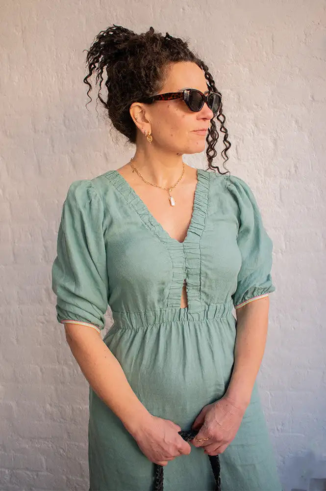 Dr Bloom Joy Darling Green Dress - The Mercantile London