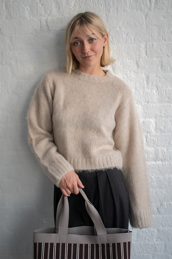 Dr Denim Moira Brushed Silver Lining Sweater - The Mercantile London