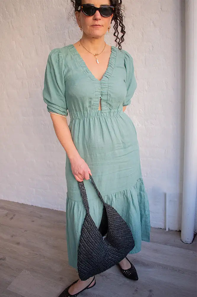 Dr Bloom Joy Darling Green Dress - The Mercantile London