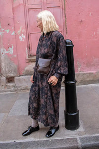 Project AJ117 Kaethe Garnet Jacquard Dress