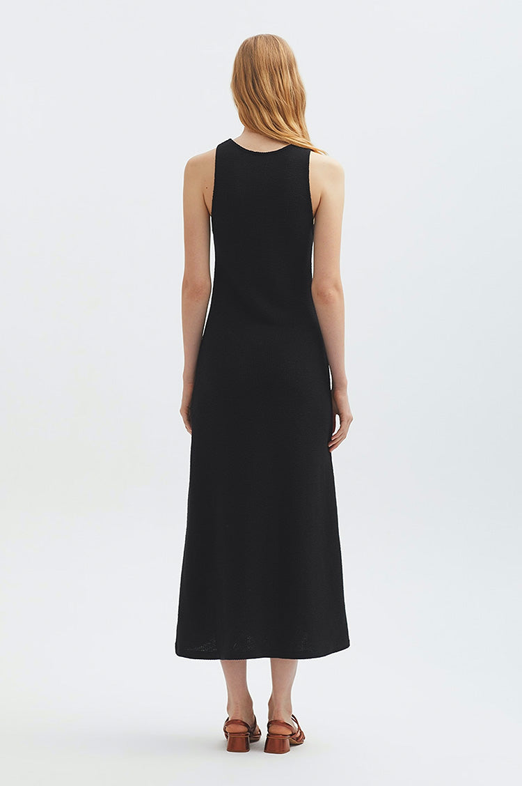 Nice Things Black Sleeveless Midi Dress - The Mercantile London