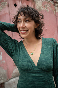 Louche Moa Green Marl Dress - The Mercantile London