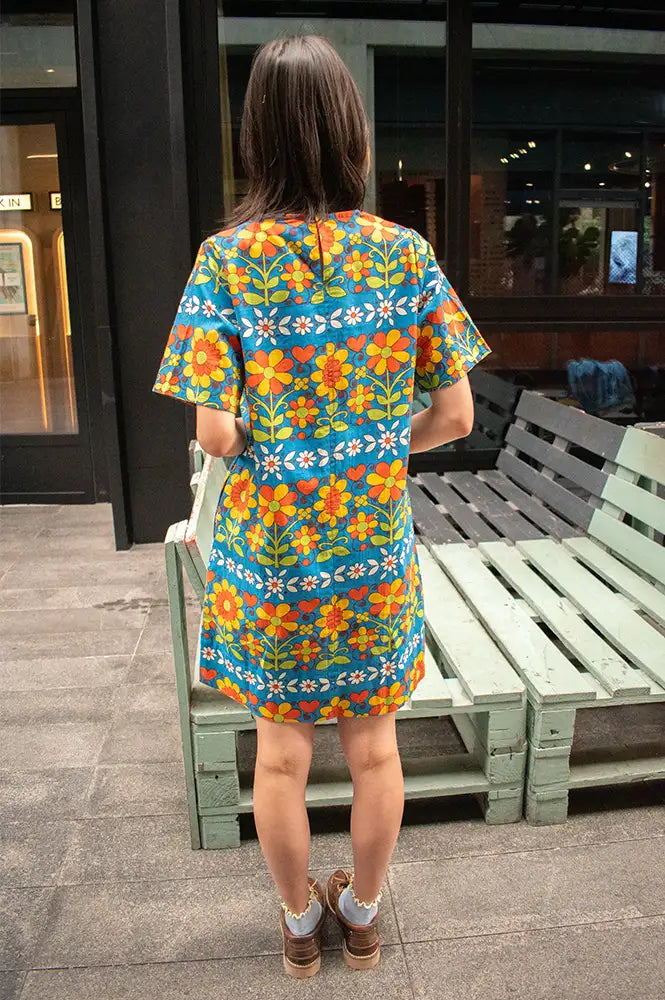 Compania Fantastica Garden Print Short Dress
