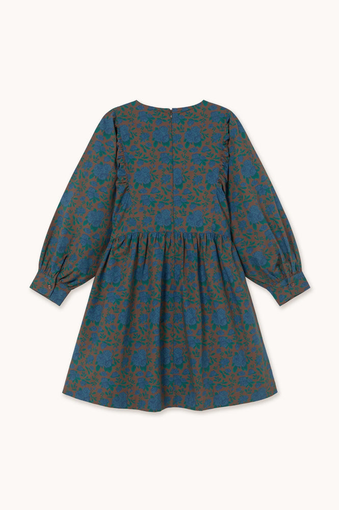 The Tiny Big Sister Roses Voluminous Sleeve Mini Dress - The Mercantile London