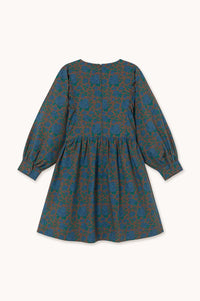 The Tiny Big Sister Roses Voluminous Sleeve Mini Dress - The Mercantile London