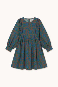 The Tiny Big Sister Roses Voluminous Sleeve Mini Dress - The Mercantile London