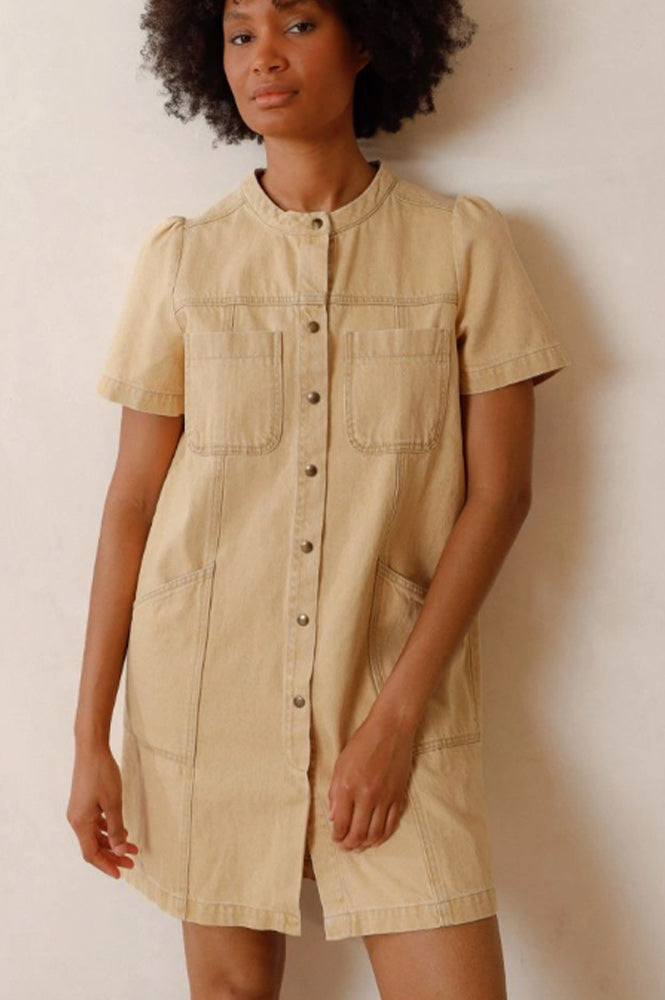 Indi & Cold Arena Sandy Brown Dress - The Mercantile London