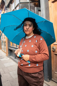 Nice Things Chestnut Polka Dot Sweater