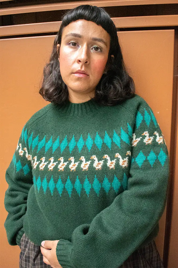 The Tiny Big Sister Geese Sweater