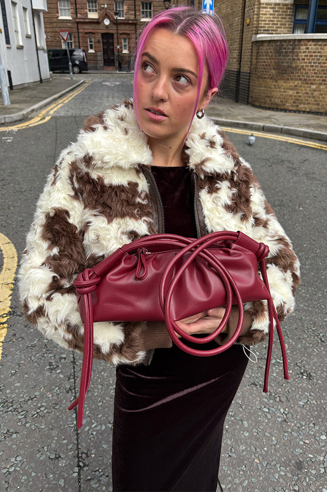 Molliolli Gege Vanilla And Brown Print Jacket - The Mercantile London