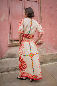 An'ge Ramiro Olia Ecru Skirt - The Mercantile London
