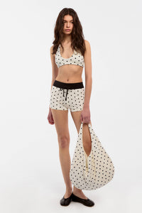 CUBIC Polka Dot Casual Bag: Beige / UN - The Mercantile London