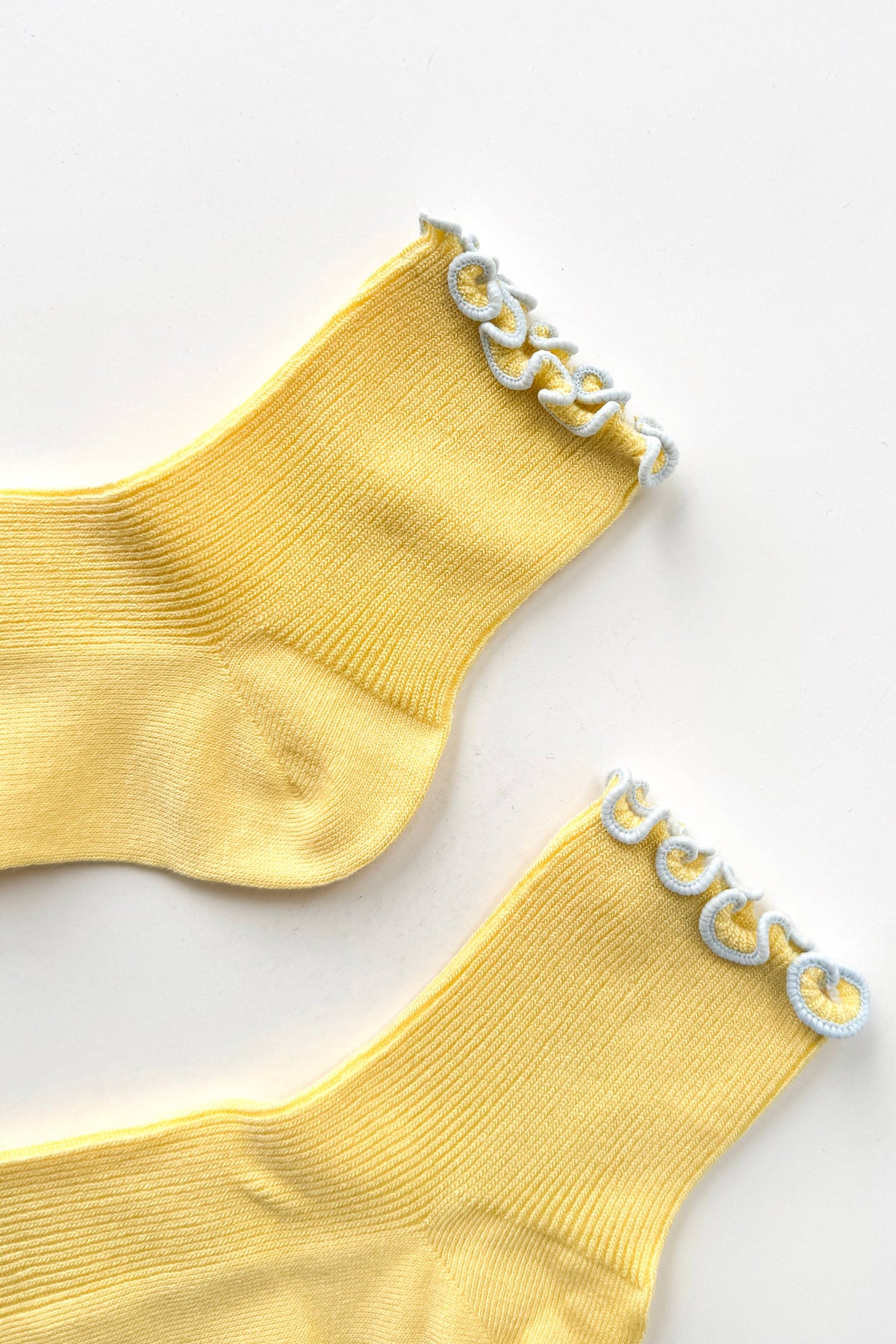 Le Bon Shoppe Petite Ruffled Butter Baby Blue Socks - The Mercantile London