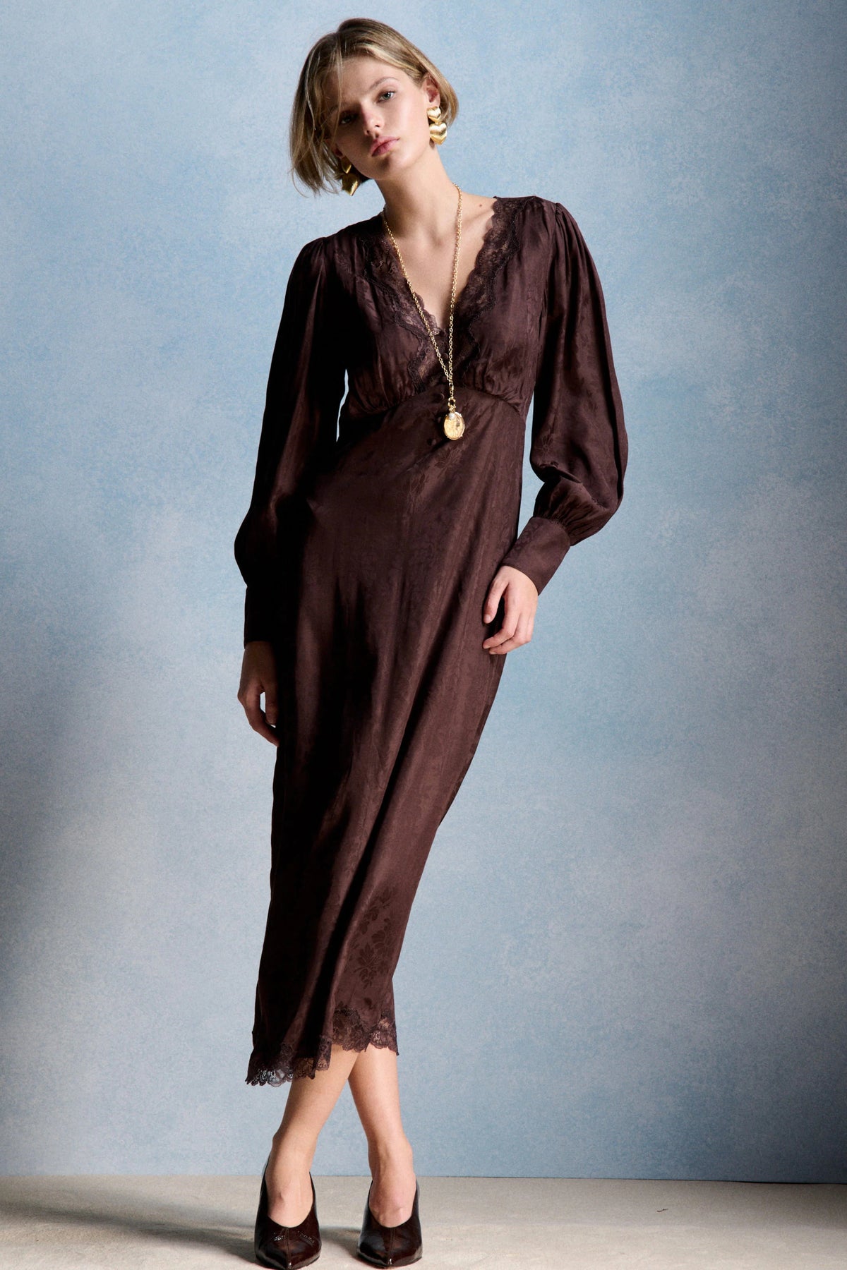 Petit Mendigote Betina Chocolate Dress