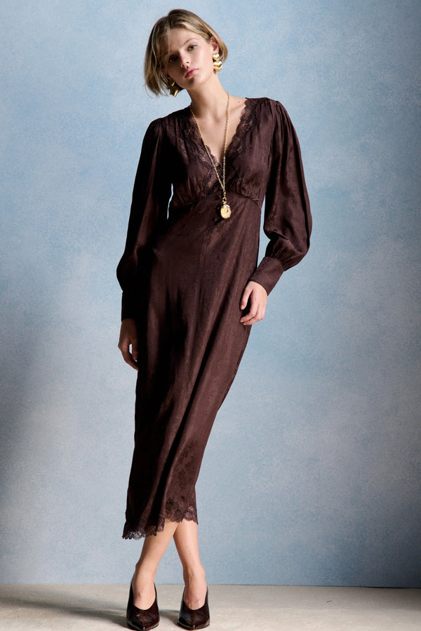Petite Mendigote Betina Chocolate Dress