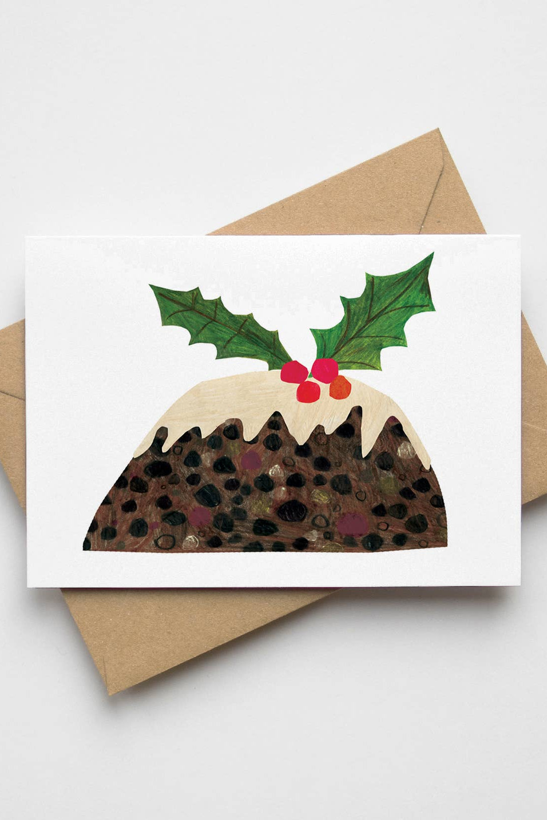 Christmas Pudding Greeting Card | A6 Xmas Card - The Mercantile London