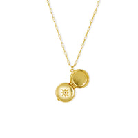 Ash Gold Star Locket Necklace - The Mercantile London