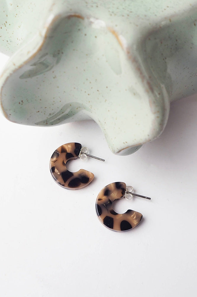 Custom Made Karamell Super Mini Hoop Earrings - The Mercantile London