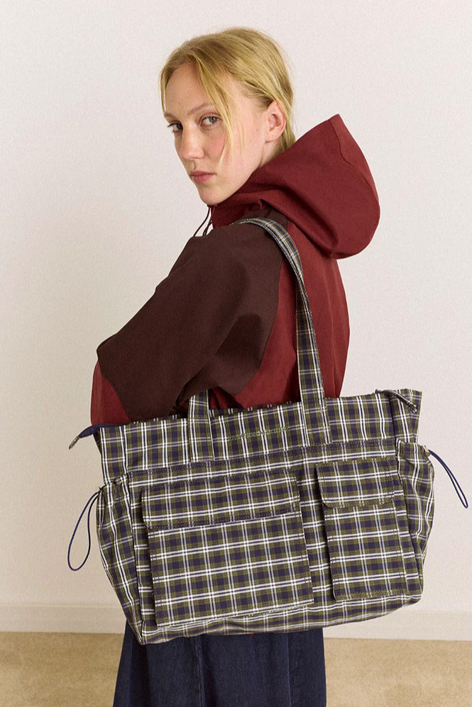 Damson Madder Eliza Lyra Check Bag