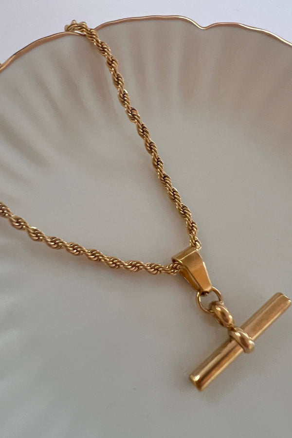 Lunar T Bar Pendant Necklace - The Mercantile London