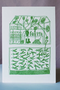 Hot Pink Press Greenhouse Greetings Card