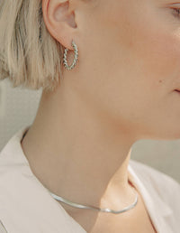 Silver Snake Chain Choker Necklace, Waterproof - The Mercantile London