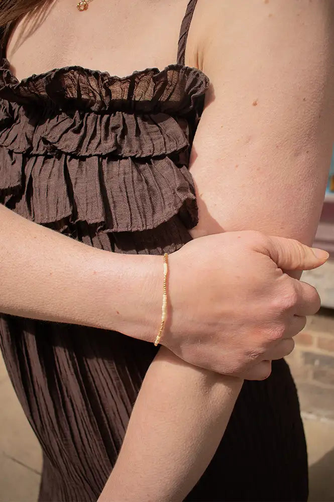 Anni Lu Asym Ecru Bracelet - The Mercantile London