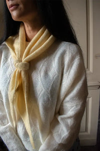 FRNCH Brooks Cream Knitted Jumper