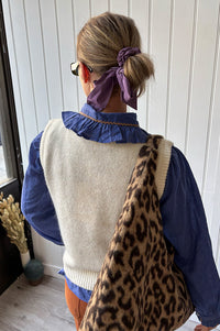 Grace & Mila Say Ecru Sleeveless Sweater - The Mercantile London