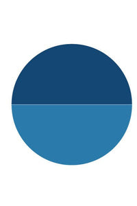 Blue circle on a white background