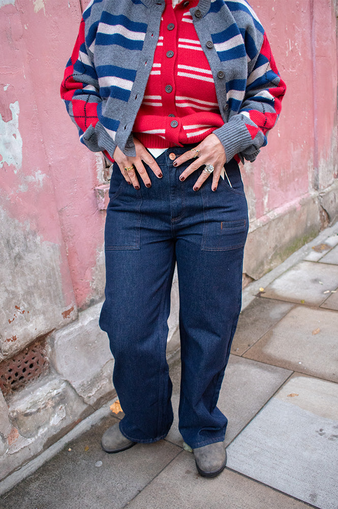 Seventy + Mochi Eden Blue Moon Wide Leg Jeans