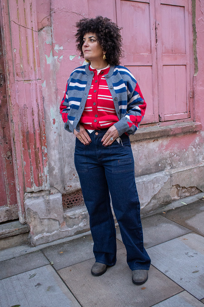 Seventy + Mochi Eden Blue Moon Wide Leg Jeans