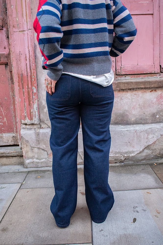 Seventy + Mochi Eden Blue Moon Wide Leg Jeans