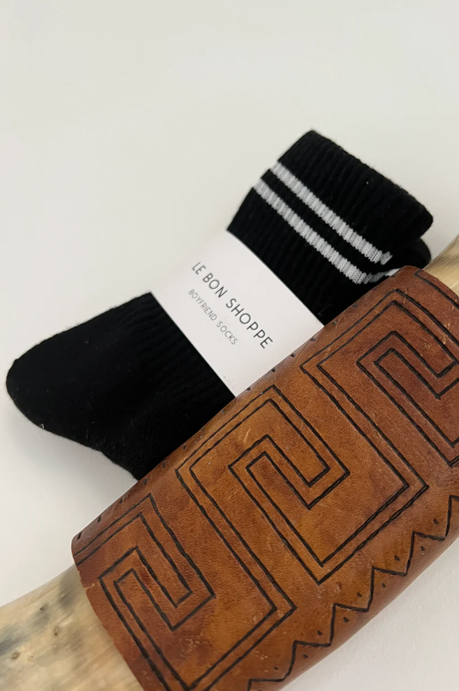 Le Bon Shoppe Boyfriend Noir Socks - The Mercantile London