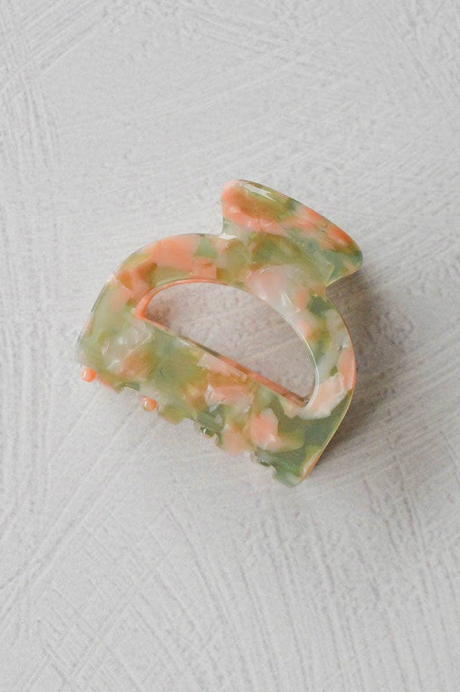Tiepology Eco Pouch Blush Sage Claw Clip