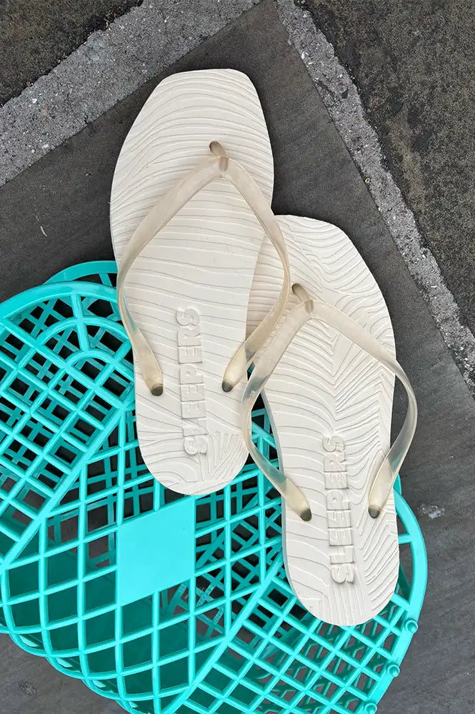 Sleepers Tapered Eggnog Flip Flops - The Mercantile London