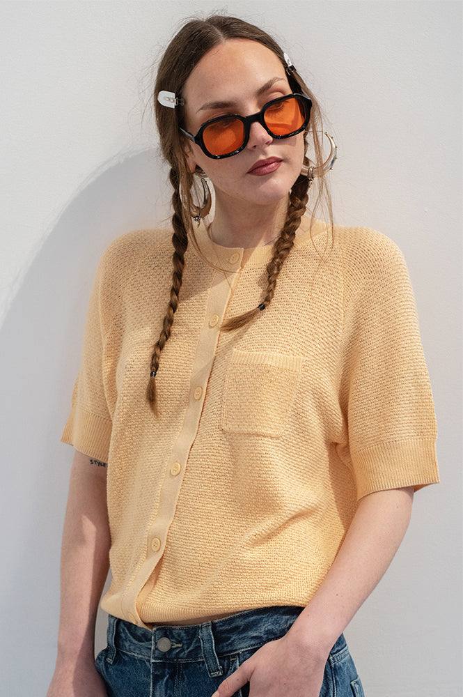 Indi & Cold Mandarina Peach Cardigan - The Mercantile London