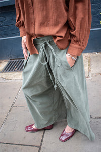 Marta Mirella Sage Corduroy Trousers - The Mercantile London
