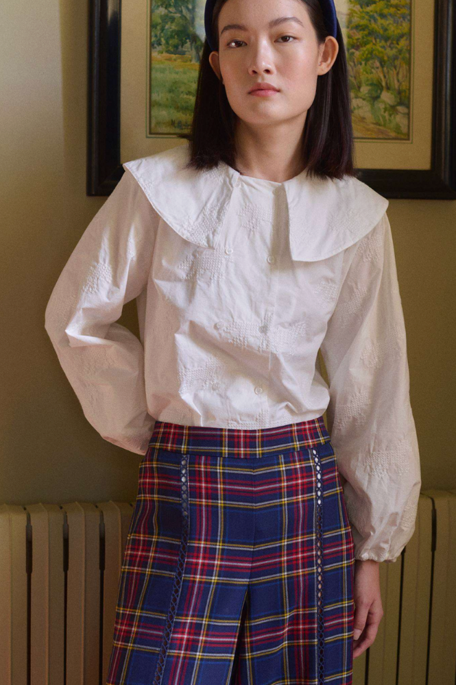 The Tiny Big Sister Embroidered Horse Blouse
